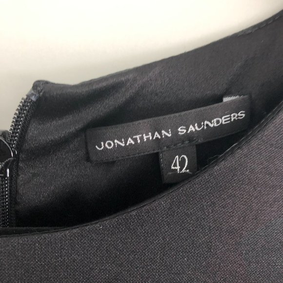 Johnathan Saunders Size 42 US 6 Ladies Dress - Short Sleeved - Patterned Hem - Picture 3 of 7